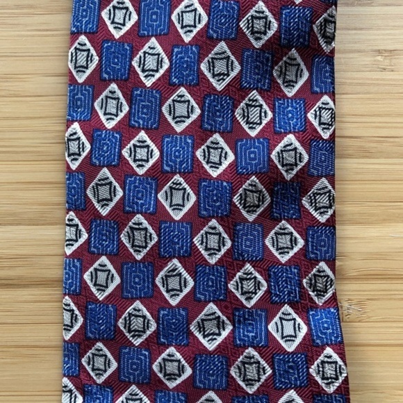 Robert Talbott For Nordstrom Silk Tie In Dark Red - Picture 5 of 6